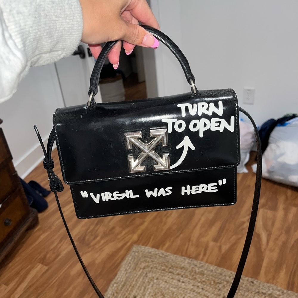 Off White Jitney Bag “Virgil Was Here”